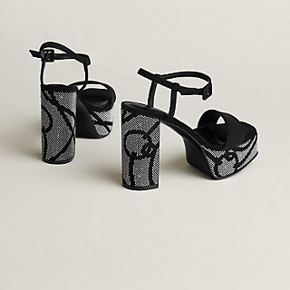 Lightning 70 sandal - Black | Hermès USA